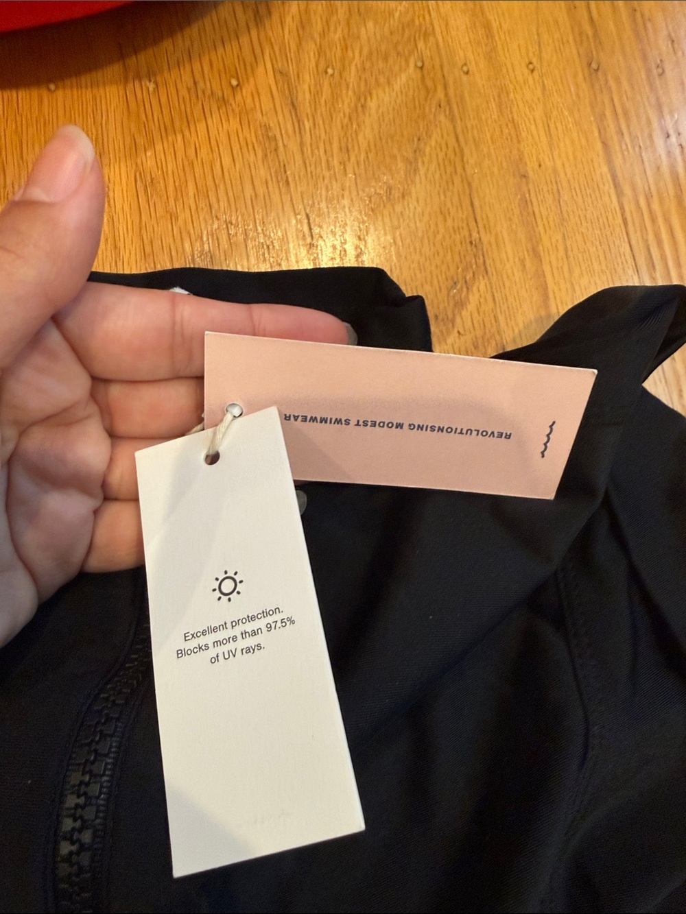 Lyra Modest 3-Piece Swimsuit in Black - Picture 3 of 6